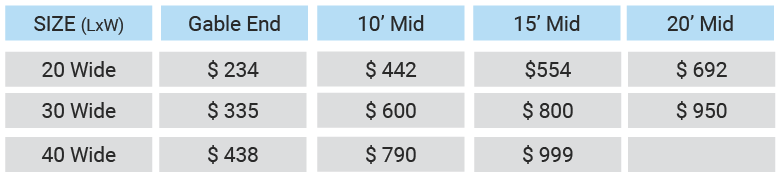 kl1trac pricing table